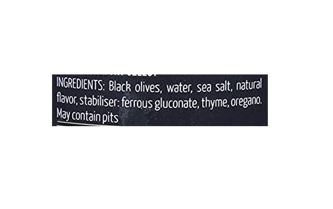 Fragata Spanish Pitted Black Olives, Seasoned With Fine Herbs   Glass Jar  330 grams